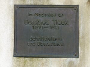 Targa Dorothea Tieck, traduttrice tedesca Shakespeare